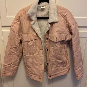 Pink Jean wool lined jacket